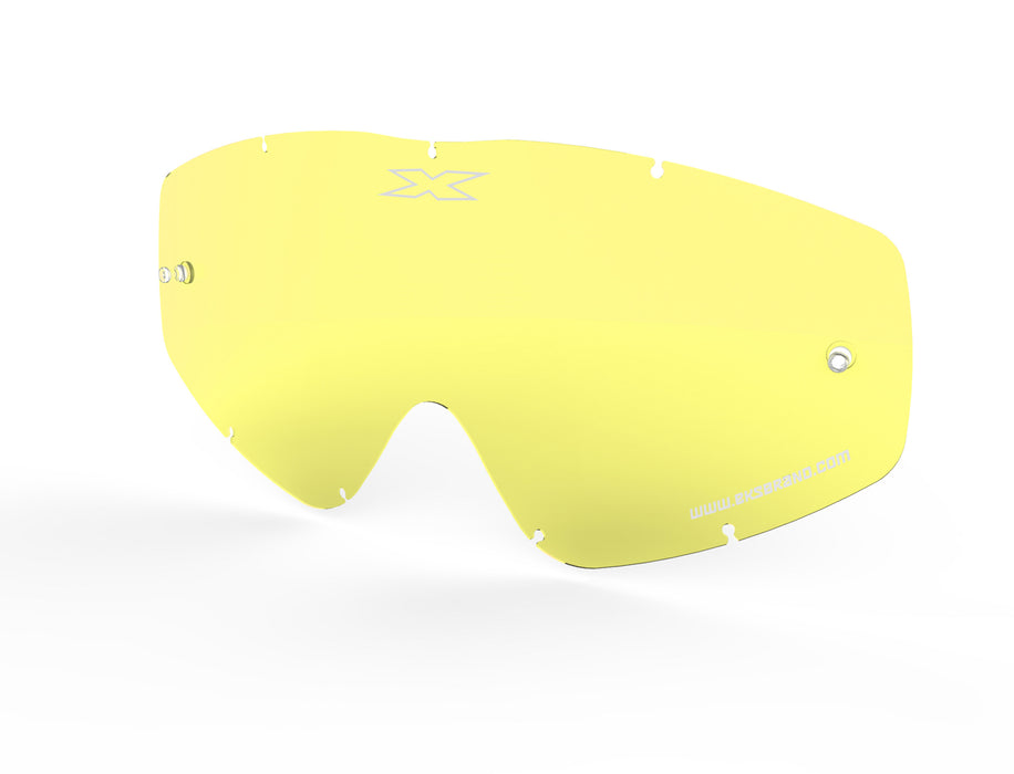 EKS BRAND Unisex-Adult Single Pane GOX MX Motorcross Goggle Replacement Lens (Yellow, One Size)