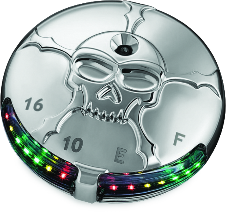 Kuryakyn Zombie Fuel & Battery Gauge Chrome 7357