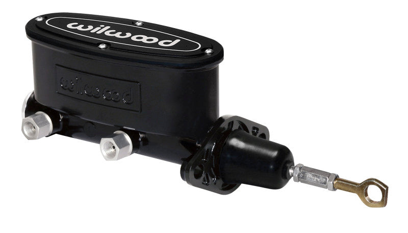 Wilwood High Volume Tandem M/C 7/8in Bore Black-W/Pushrod Early Mustang 260-12900-BK