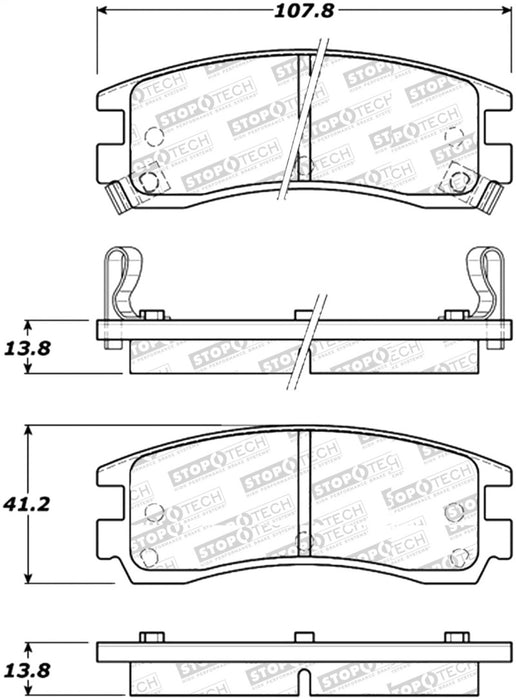 StopTech Street Select Brake Pads 305.0714