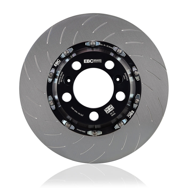 EBC Racing Fits Nissan GT-R Nismo (R35) 2 Piece Sg Racing Rear Rotors SG2F007