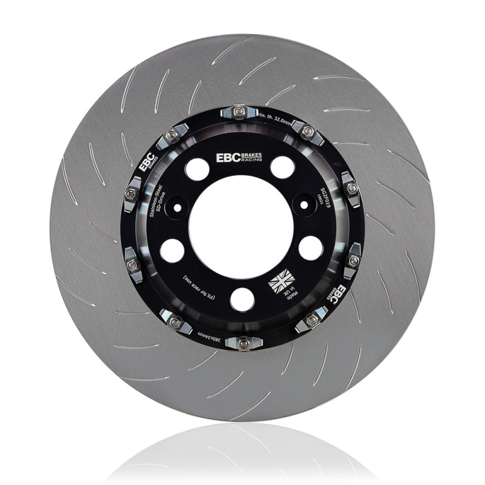 EBC Racing Compatible with Nissan GT-R Nismo (R35) 2 Piece SG Racing Rear Rotors SG2F007