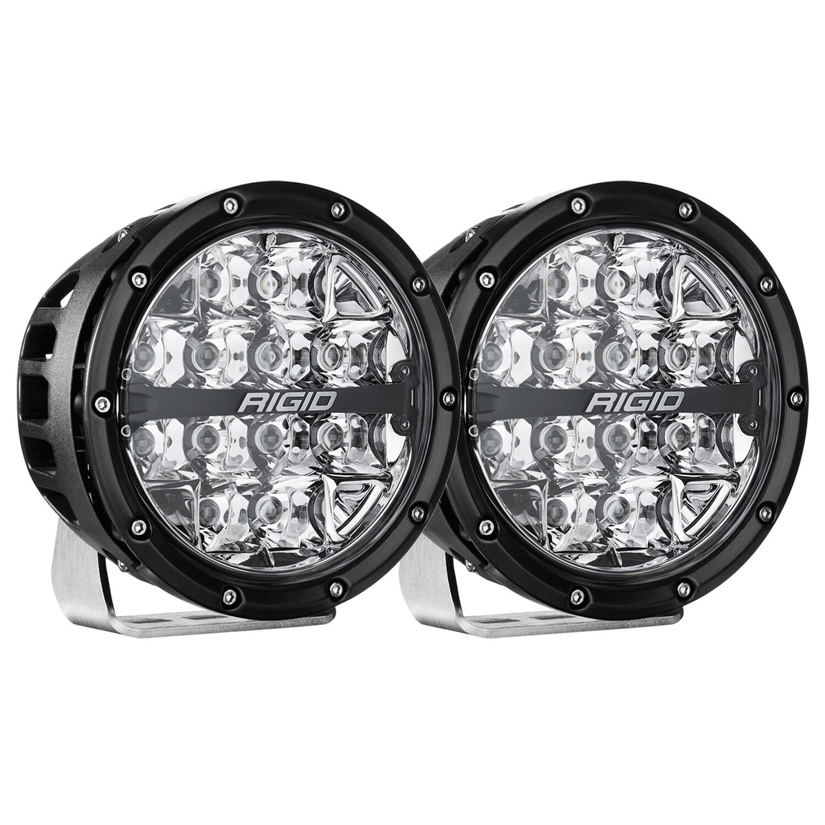 RIGID 360-Series 6in LED Off-Road Spot Beam RGBW (Pair) 36412
