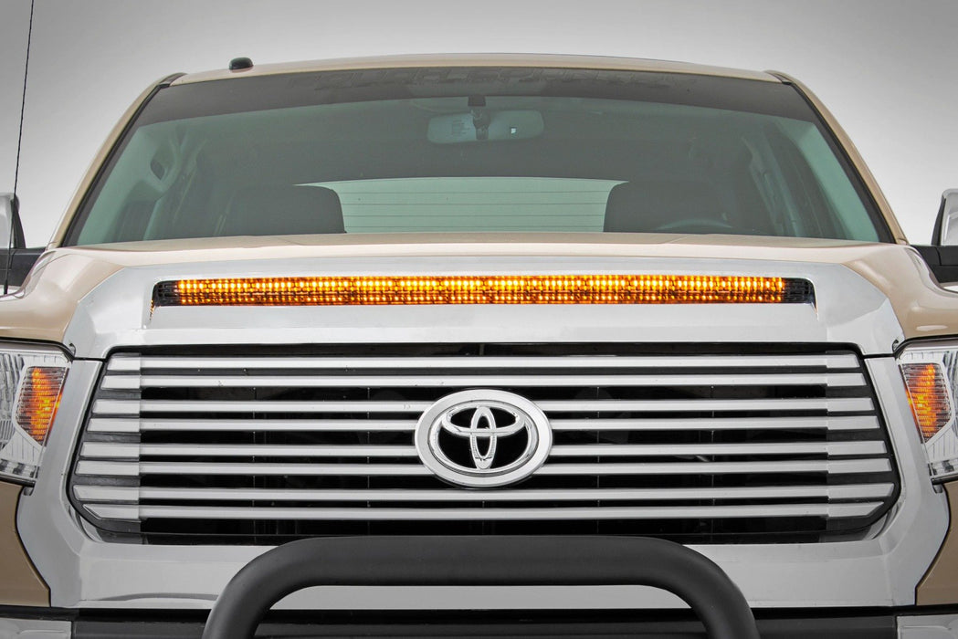 Rough Country Black Series Led Light Bar Cool White Drl 50 Inch Single Row 70847