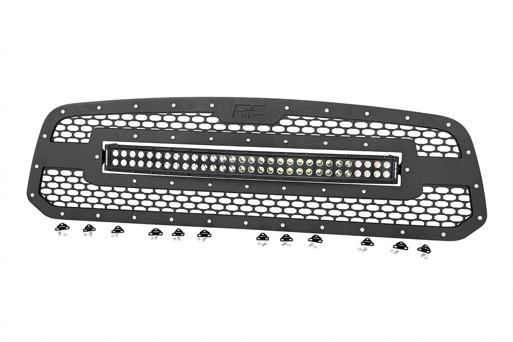 Rough Country Mesh Grille 30" Dual Row Led Black Ram 1500 2Wd/4Wd (13-18 & Classic) 70199