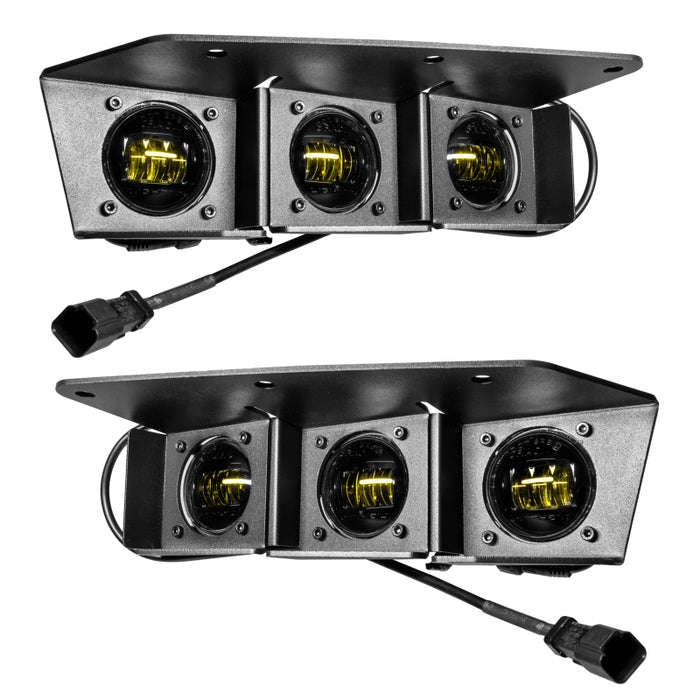 ORACLE Lighting 21-22 Ford Bronco Triple LED Fog Light Kit for Steel Bumper Yellow SEE WARRANTY 5890-006