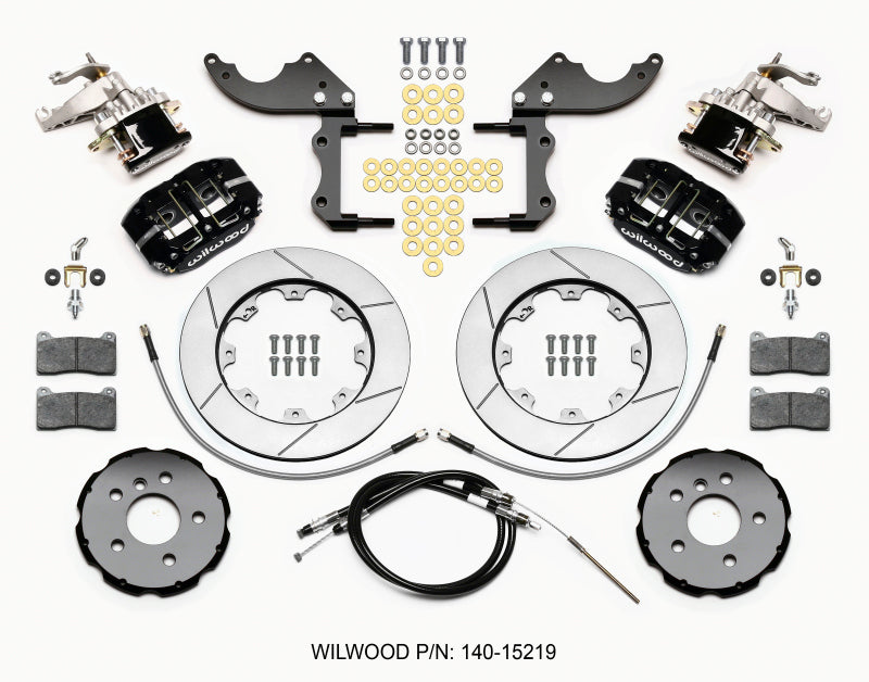 Wilwood Dynapro Radial4 / MC4 Rear Kit 12.19 2014-2015 Mini Cooper w/Lines & Cables 140-15219