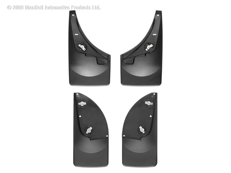 WeatherTech 08-10 Ford F250/F350/F450/F550 No Drill Mudflaps Black 110009-120001