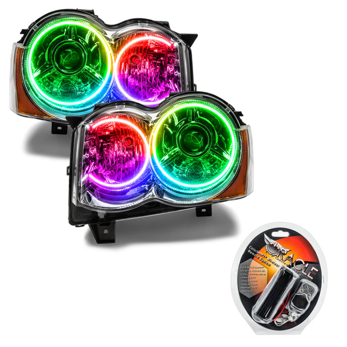 Oracle 08-10 compatible with Jeep Grand Cherokee SMD HL HID ColorSHIFT SEE WARRANTY 7139-330