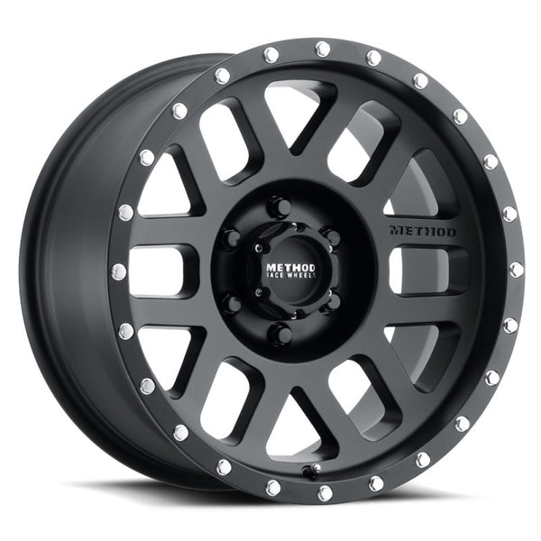 Method MR306 Mesh 18x9 -12mm Offset 6x5.5 108mm CB Matte Black Wheel MR30689060512N