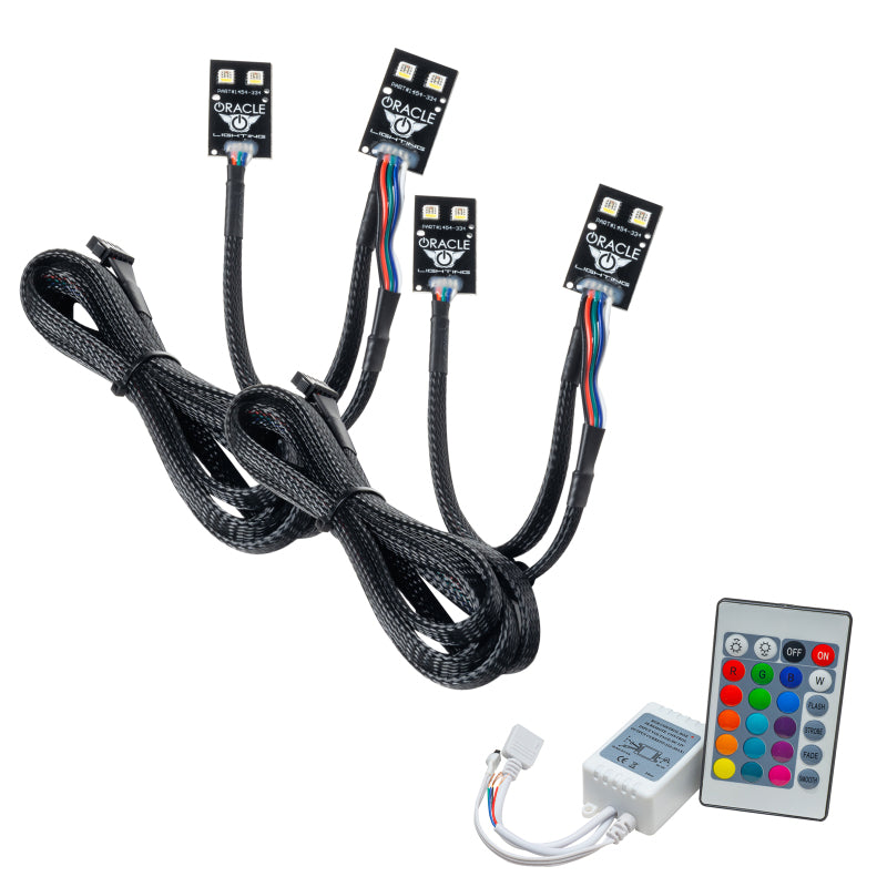 Oracle 2021 Fits Ford Bronco Sport RGB+W Headlight DRL + Halo W/ Simple Controller See Warranty 1454-504