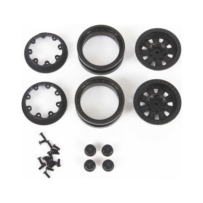 Axial 1.9 3pc. Raceline Monster Beadlock Wheels Blk 2 AXI43004 Elec Car/Truck Replacement Parts