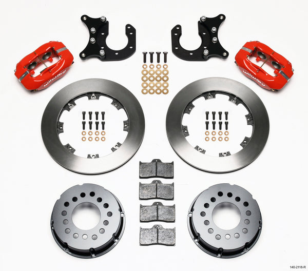 Wilwood Forged Dynalite P/S Rear Kit Red New Big Ford 2.50in Offset 140-2118-R