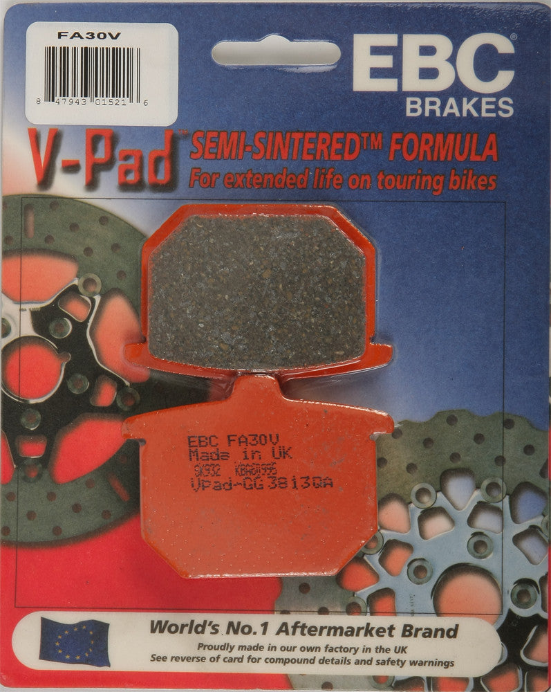 EBC Brakes Semi-Sintered V Brake Pads Fits Honda CB750F Super Sport 1980