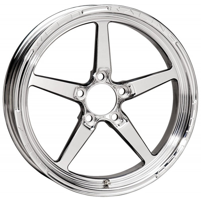 Weld Alumastar 1-Piece 17x4.5 / 5x4.75 BP / 2.25in. BS Polished Wheel Non-Beadlock 88-1704274