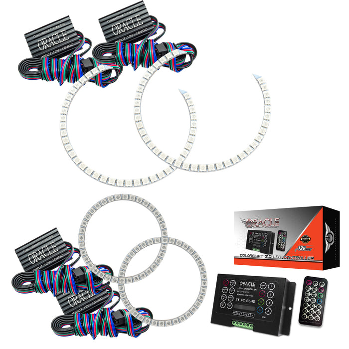 Oracle Mercedes Benz C-Class 08-11 Halo Kit ColorSHIFT w/ 2.0 Controller SEE WARRANTY 2291-333