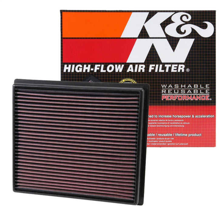 K&N Replacement Panel Air Filter for Toyota 2014 Tundra 4.6L/5.7L/ 2014 Sequoia 5.7L V8 33-5017