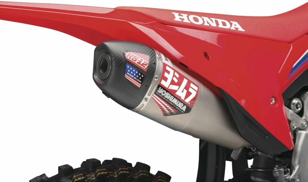 Yoshimura RS-12 Stainless Offroad Full System Exhaust with Carbon Fiber End Cap 228450S320