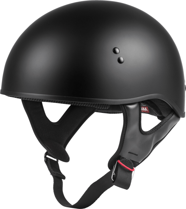 GMAX HH-45 Half-Helmet, DOT Approved for Motorcycle, Moped, Scooter and More (Matte Black SM)