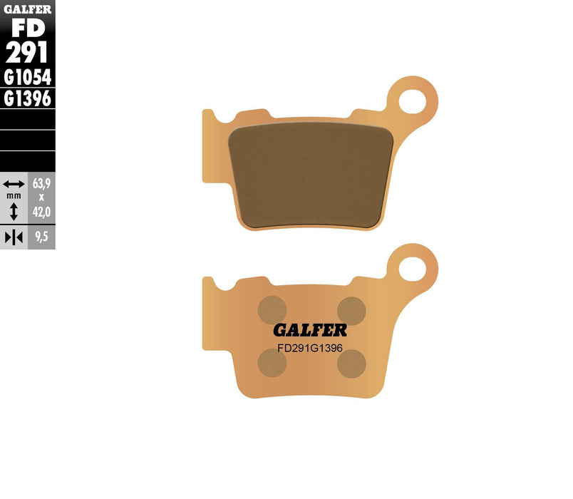 Galfer HH Sintered Brake Pads (Rear G1396) Compatible With 03-19 KTM 250SX