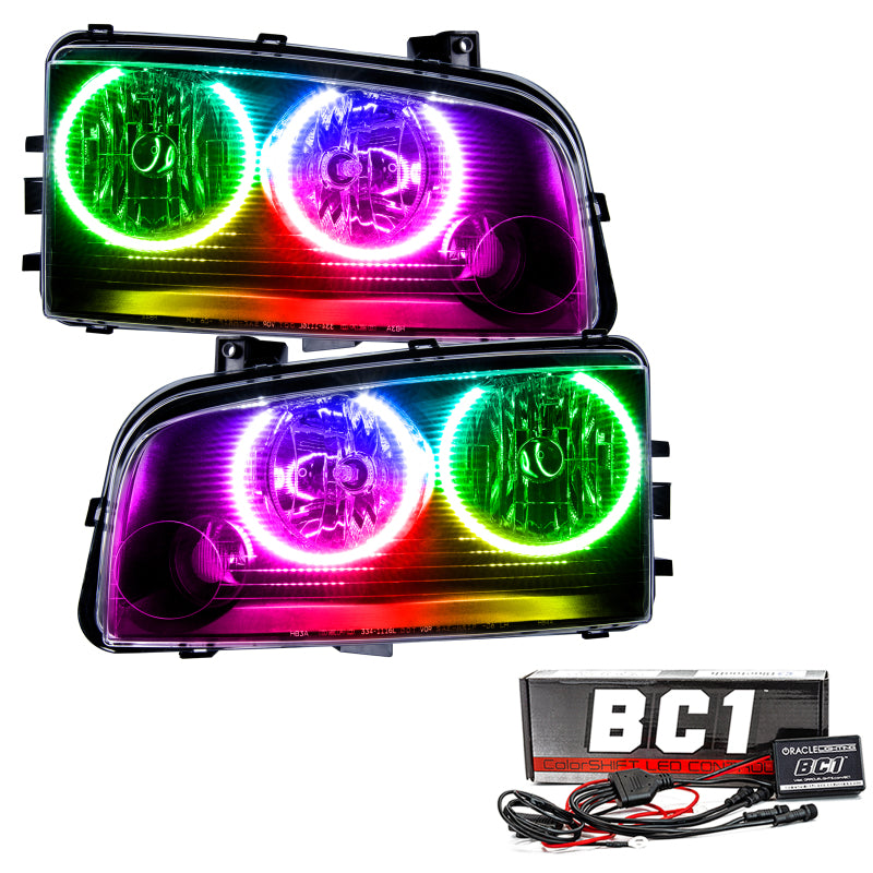 Oracle 05-10 Compatible with Dodge Charger SMD HL (Non-HID) ColorSHIFT w/ BC1 Controller SEE WARRANTY 7022-335