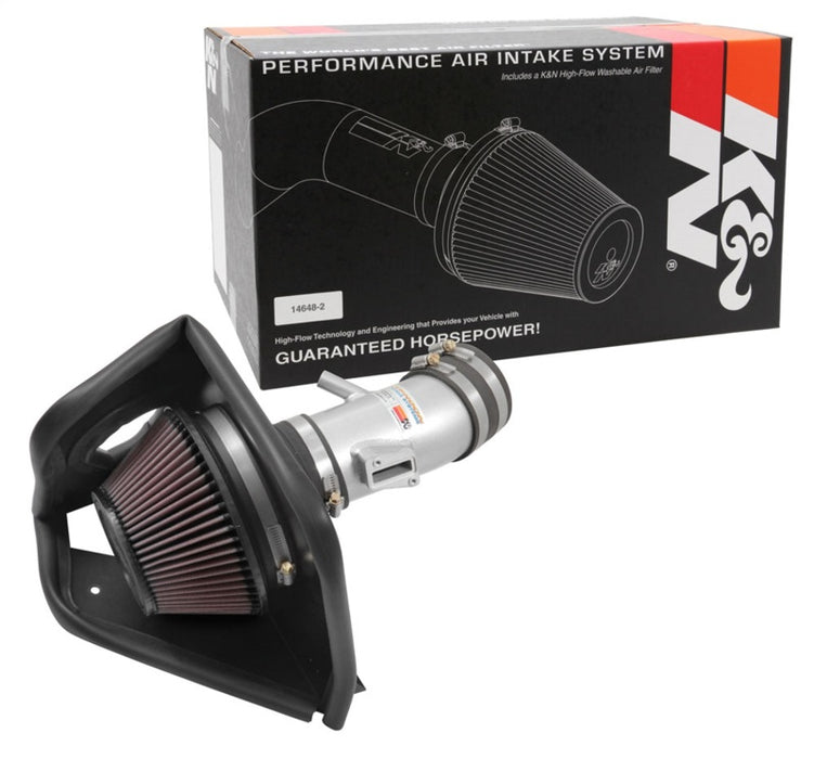 K&N 17-18 Compatible with Nissan Pathfinder V6-3.5L F/I Typhoon Air Intake 69-7084TS