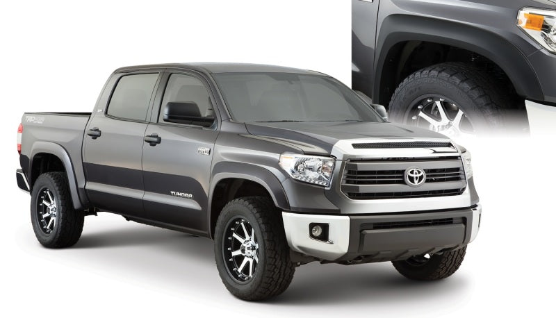 Bushwacker 14-18 Toyota Tundra Fleetside Extend-A-Fender Style Flares 4pc Black 30919-02