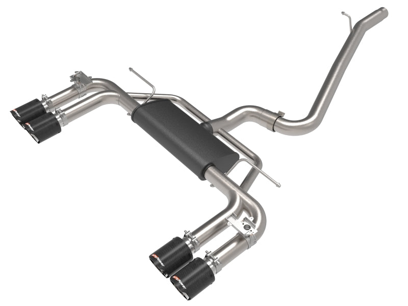 aFe MACHForce XP 3in-2.5in 304SS Exhaust Cat-Back 15-20 Audi S3 L4-2.0L (t) Carbon Tips 49-36442-C