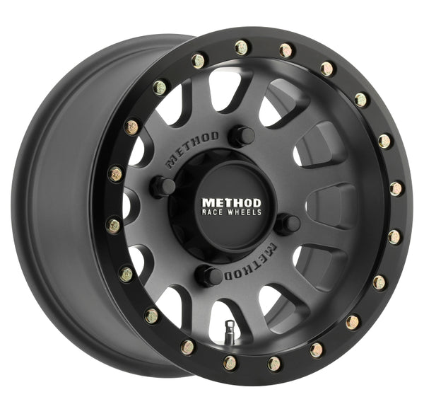 Method Wheels Titanium 14X7, 4/156, 5+2 Method Race Wheels 401 Beadlock Wheel