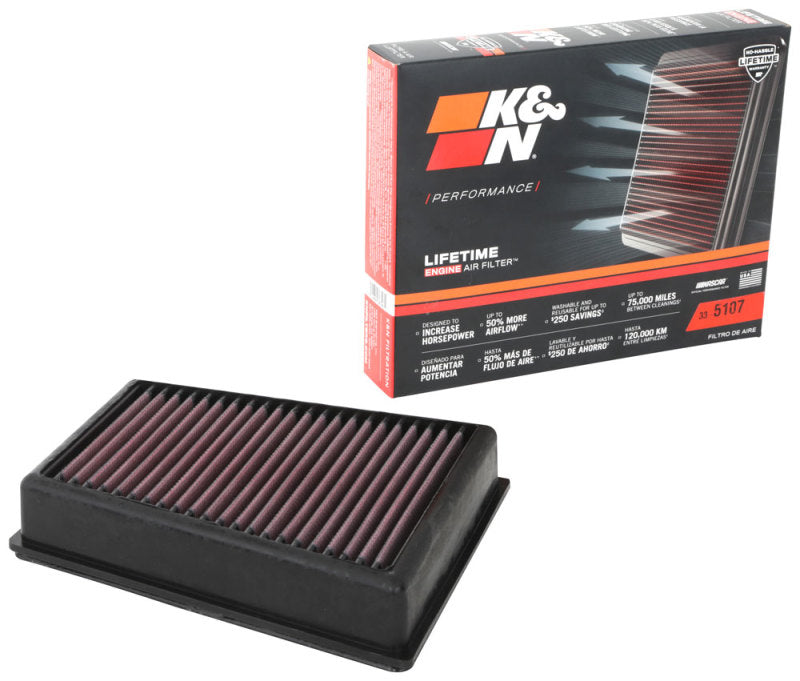 K&N 20-21 Buick Encore GX L3-1.2L F/I Replacement Drop In Air Filter 33-5107