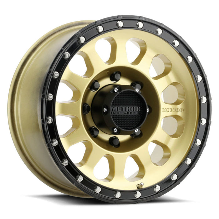 Method MR315 17x8.5 +25mm Offset 8x6.5 130.81mm CB Gold/Black Street Loc Wheel MR31578580125