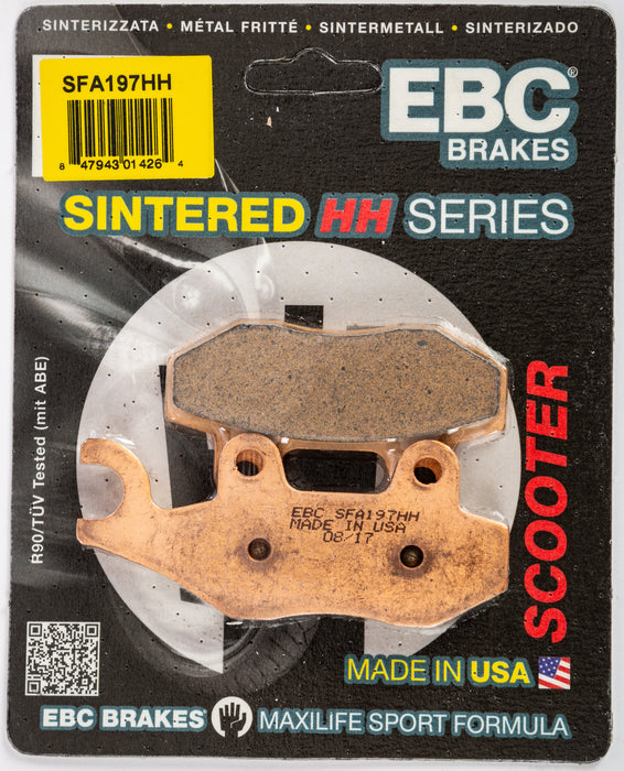 EBC Brakes SFA197HH Sintered Scooter Brake Pad