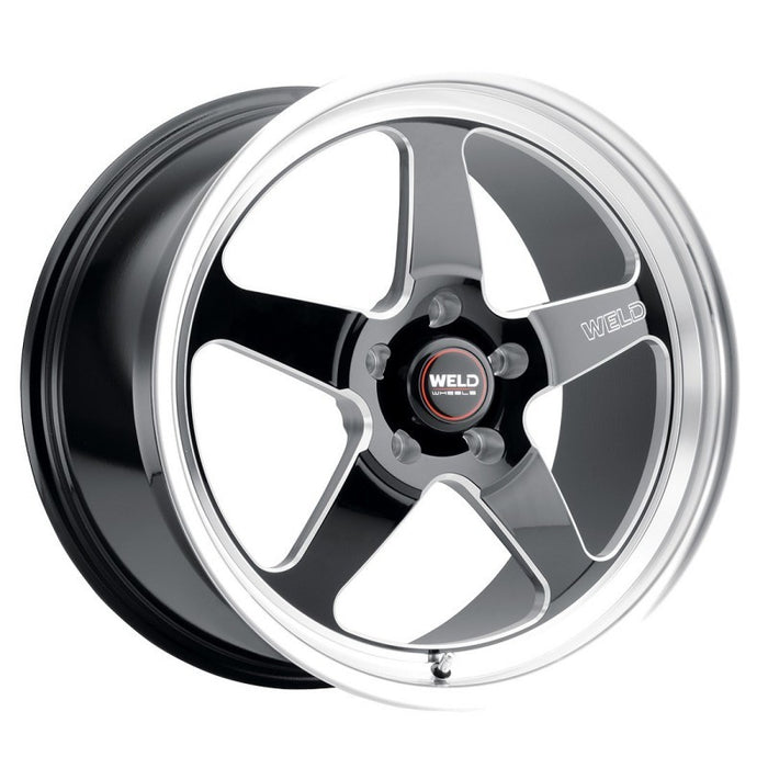 Weld S155 18x10 Ventura Drag 5x120 ET45 BS7.25 Gloss BLK MIL DIA 78.1 S15580022P45