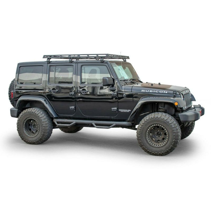 DV8 Offroad 07-18 compatible with Jeep Wrangler JK 4 DR / JL 2 DR & JT / 18+ Gladiator Roof Rack RRJL-02