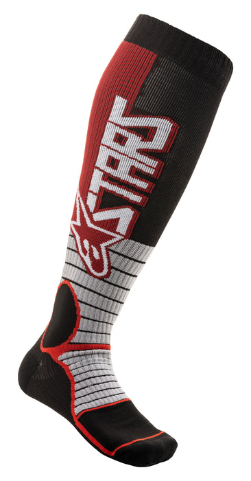 Alpinestars 4701520-301-L Mx Pro Socks Burgundy/Black Lg