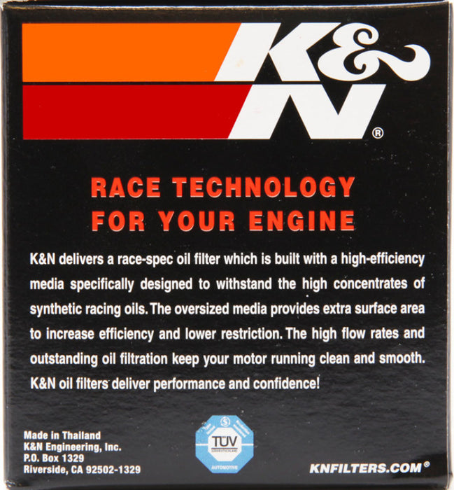 K&N Motorcycle Oil Filter: High Performance, Premium, Designed to be used with Synthetic or Conventional Oils: Fits Select Suzuki Motorcycles, KN-138