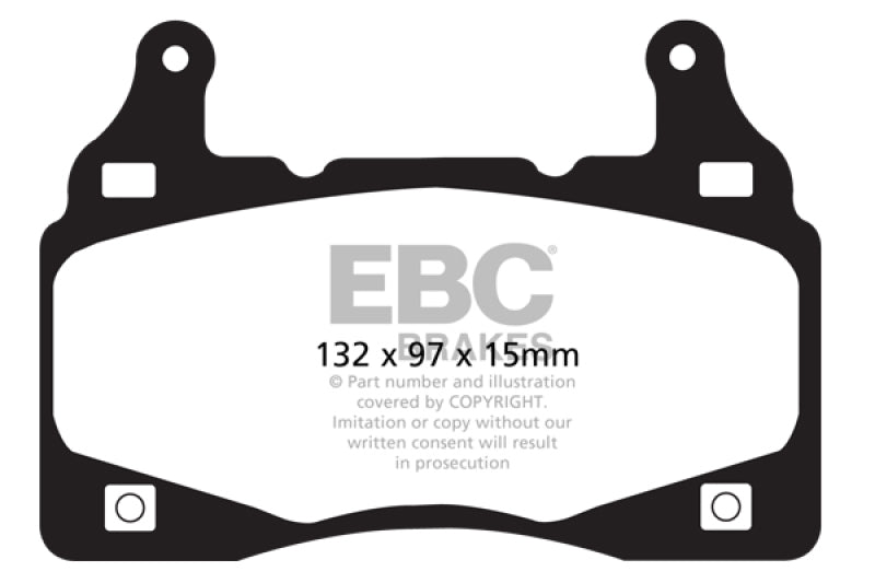EBC 11-15 Chevrolet Camaro 6.2L Bluestuff Front Brake Pads DP51895NDX