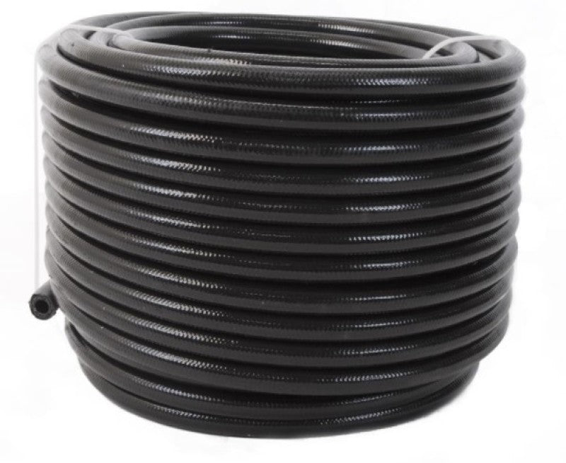 Aeromotive PTFE SS Braided Fuel Hose Black Jacketed AN-06 x 16ft 15335