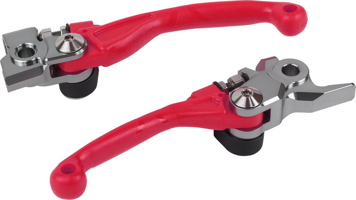 Polisport 8487200003 Pivot Unbreakable Lever Set - Red