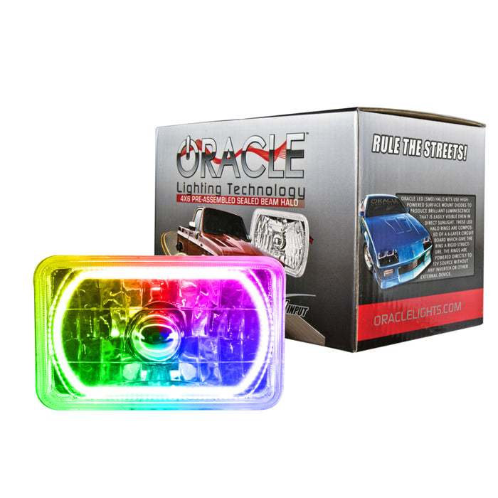 Oracle Pre-Installed Lights 4x6 IN. Sealed Beam ColorSHIFT Halo SEE WARRANTY 6909-333
