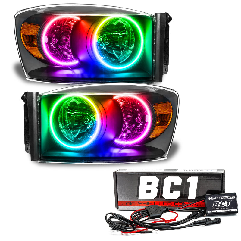 Oracle 07-08 Compatible with Dodge Ram SMD HL Black ColorSHIFT w/ BC1 Controller SEE WARRANTY 8187-335