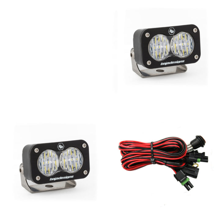 Baja Designs S2 Sport Wide Cornering Pattern Pair LED Work Light Clear 547805