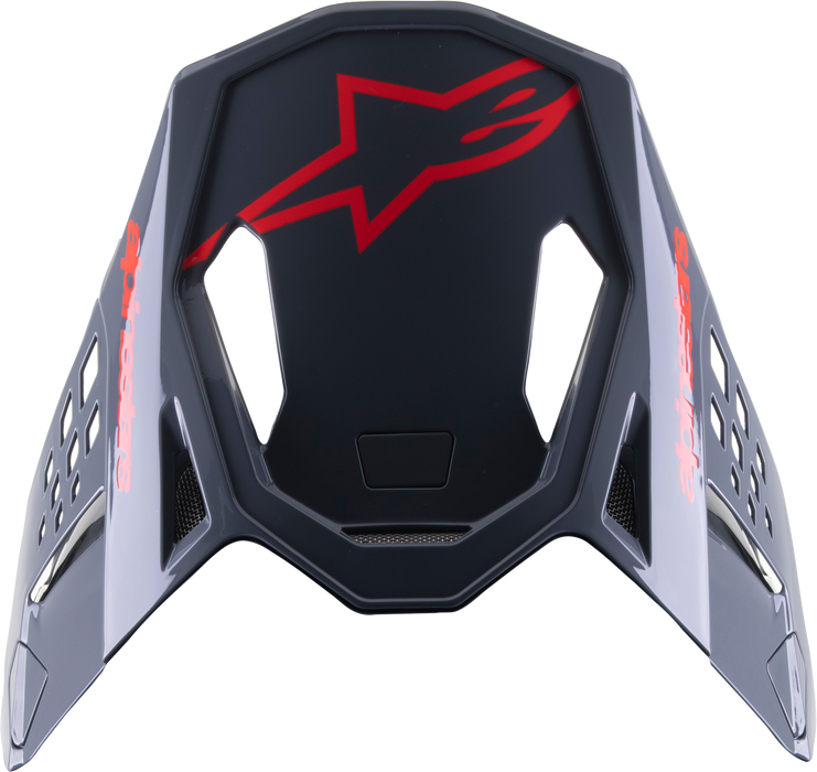 Alpinestars S-M8 Radium2 Helmet Replacement Visor (Black Neon Red Glossy)