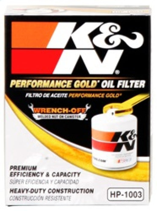 K&N 03-09 Scion tC / 00-05 Celica GT/GT-S Performance Gold Oil Filter HP-1003