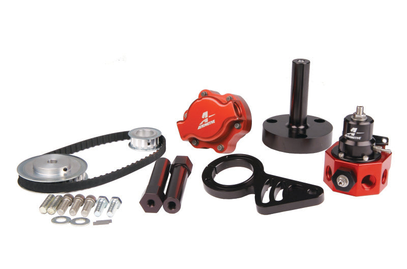 Aeromotive Chevrolet Big Block Belt Drive Fuel Pump & Double Adjustable Reg Bolt-On Kit 17243