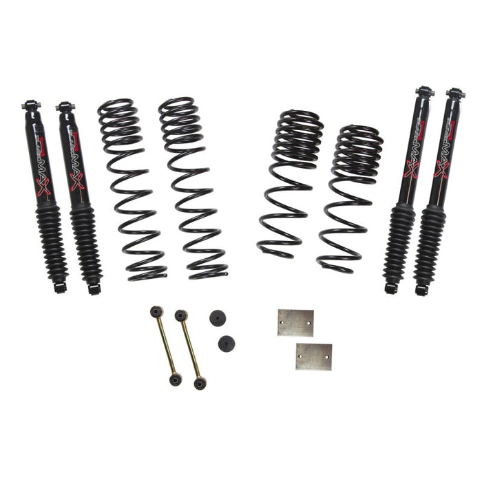 Skyjacker 2020 compatible with Jeep JL 4WD Diesel 1.5in Dual Rate Long Travel Sus Lift Kit w/ Black Max Shocks JL15BPBLTD