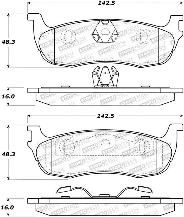 StopTech Street Brake Pads 308.0711