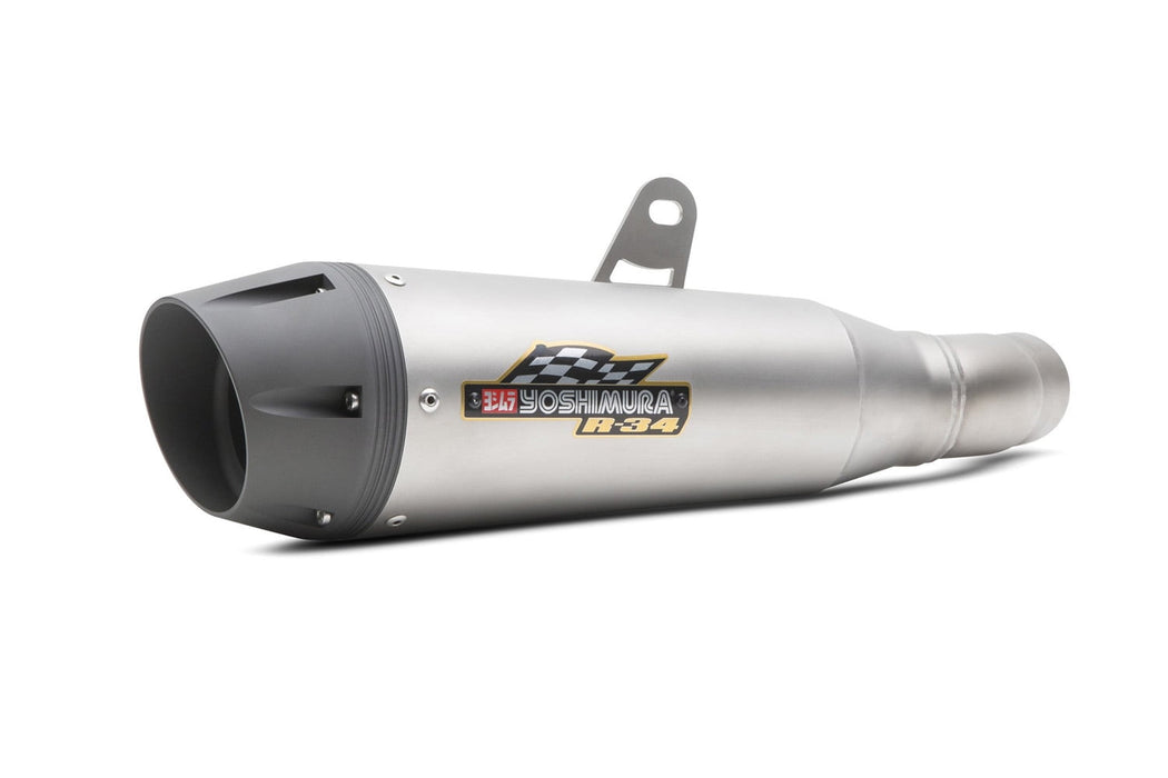 Yoshimura Ducati Scrambler 16-20 R-34 Race Stainless Slip-On Exhaust, W/Stainless Muffler 19400BT510