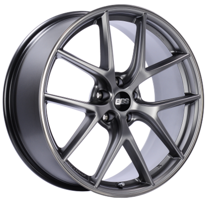 BBS CI-R 19x9.5 5x120 ET40 Platinum Silver Polished Rim Protector Wheel -82mm PFS/Clip Required CI2402PSPO