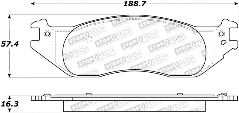 StopTech Street Brake Pads 308.1045